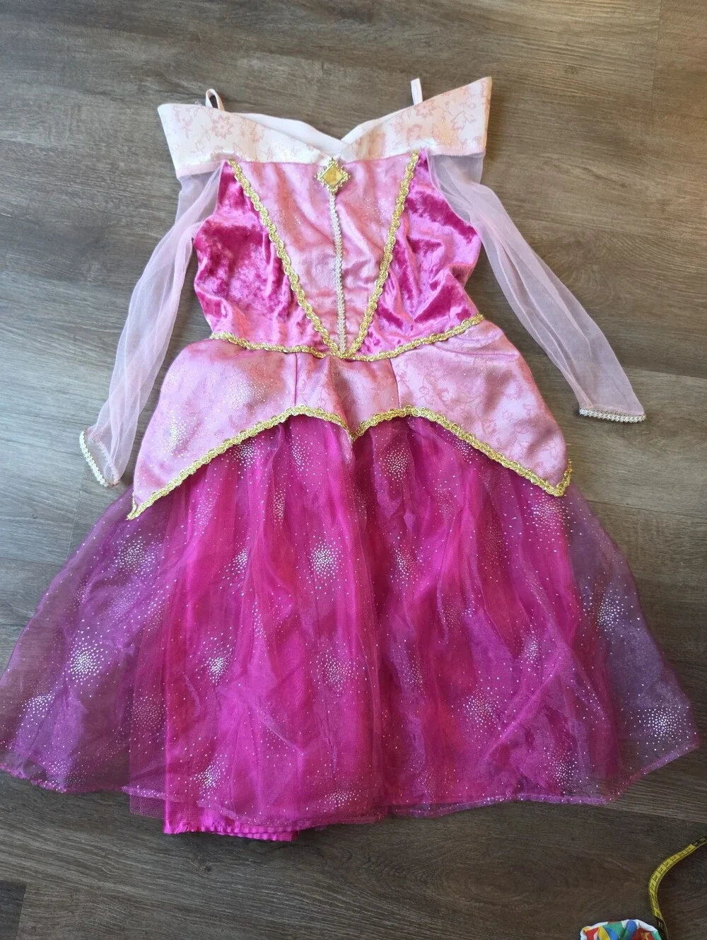 Vintage Y2K Disney Parks Sleeping Beauty (Aurora) Pink Dress Costume Size Large